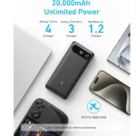 پاور بانک فست شارژ انکر مدل A1383(ظرفیت 20000میلی آمپر،87وات) | Anker powerbank(20000mAh) A1383 - Image 4