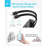 پاور بانک فست شارژ انکر مدل A1681(ظرفیت 20000میلی آمپر،30وات) | Anker Zolo powerbank(20000mAh) A1681 - Image 3