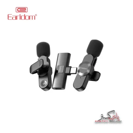 میکروفن بی سیم یقه ایی USB-Cارلدام مدلEarldom Wireless Microphone MC8C | MC8C