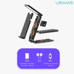 شارژر وایرلس 3 کاره تاشو یوسمز مدل USAMS 15W 3in1 Folding Wireless Chargimg Stand US-CD181 | US-CD181 - Image 4