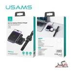 شارژر وایرلس 3 کاره یوسمز مدل USAMS 15W 3in1 Desktop Wireless Charger US-CD190 | US-CD190 - Image 4